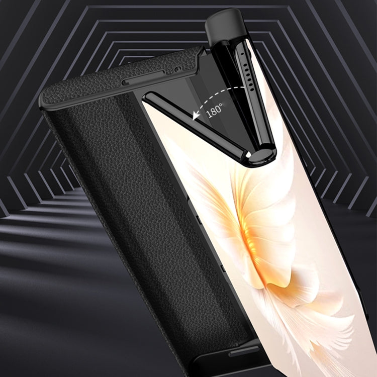 For Honor V Purse GKK Full Coverage Folding Leather Phone Case with Holder(Carbon Fiber) - Honor Cases by GKK | Online Shopping South Africa | PMC TechLife | Buy Now Pay Later Mobicred