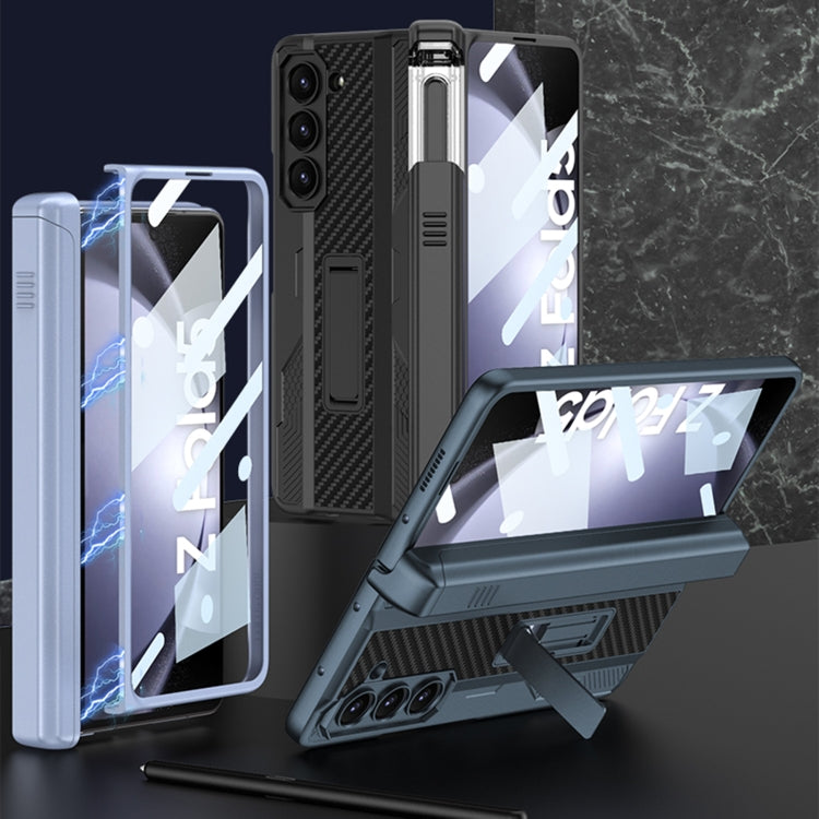 For Samsung Galaxy Z Fold5 GKK Integrated Folding Mech Shell PC Phone Case with Slide Pen Box(Black) - Galaxy Z Fold5 Cases by GKK | Online Shopping South Africa | PMC TechLife | Buy Now Pay Later Mobicred