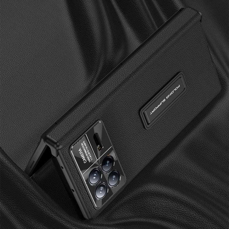 For Xiaomi Mix Fold 3 GKK Magnetic Hinge Flip Leather Phone Case with Holder(Carbon Fiber) - free shipping - PMC TechLife - Order now!