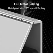 GKK Metal Folding Holder + Bluetooth Keyboard + Pen + Pen Slots + Mouse Set(Black)
