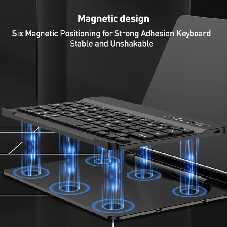 GKK Metal Folding Holder + Bluetooth Keyboard + Pen + Pen Slots + Mouse Set(Black)