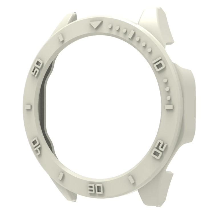 For Huawei Watch GT 4 Half Cover PC Watch Protective Case with Scale(White) - Watch Cases by PMC TechLife | Online Shopping South Africa | PMC TechLife