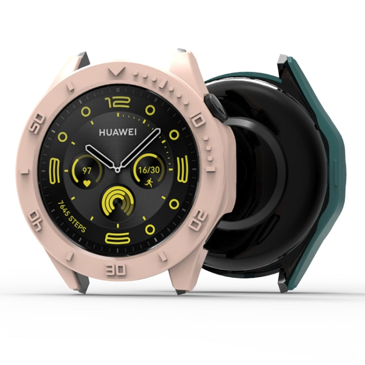 For Huawei Watch GT 4 Half Cover PC Watch Protective Case with Scale(White)