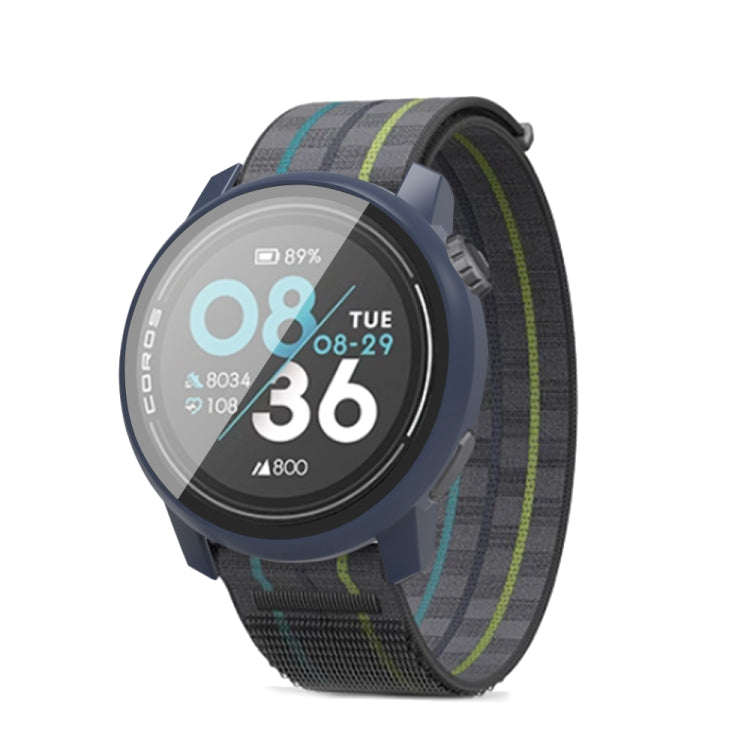 For COROS Pace 3 PC + Tempered Film Integrated Watch Protective Case(Midnight Blue) - Watch Case by PMC TechLife | Online Shopping South Africa | PMC TechLife