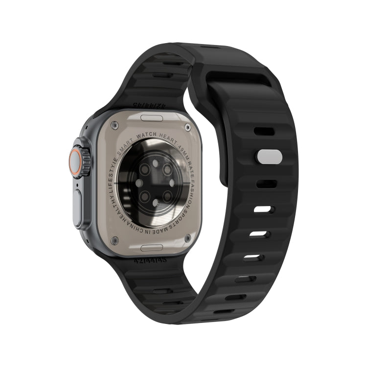 iW9 Ultra 2.04 inch Screen Smart Call Watch, BT Call / Heart Rate / Blood Pressure / Blood Oxygen(Tarnish Black)