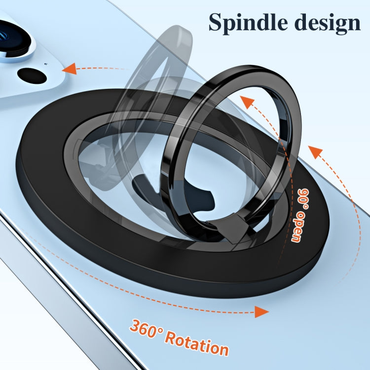 Magsafe Magnetic Electroplating Phone Ring Holder(White) - Ring Holder by PMC TechLife | Online Shopping South Africa | PMC TechLife | Buy Now Pay Later Mobicred