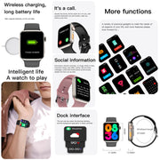 Q9 Smart Bracelet, 2.01 inch Water-resistant Smart Watch, BT Call / Heart Rate / Blood Pressure / Blood Oxygen(Black Gold)