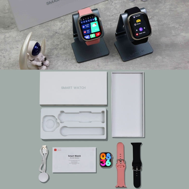 Q9 Smart Bracelet, 2.01 inch Water-resistant Smart Watch, BT Call / Heart Rate / Blood Pressure / Blood Oxygen(Black Gold)