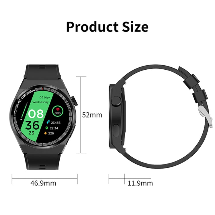 TM06 Smart Bracelet, 1.28 inch IP67 Water-resistant Smart Watch, Bluetooth Call / Heart Rate / Blood Pressure / Blood Oxygen(Black)