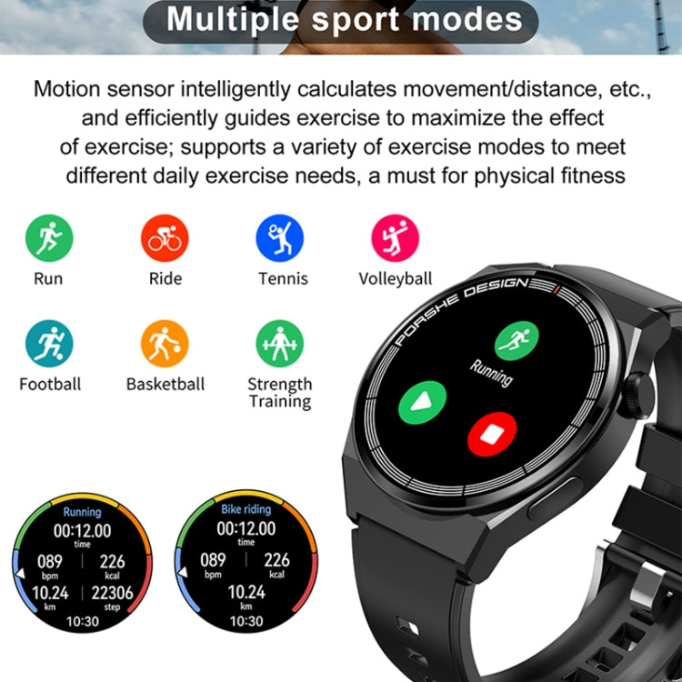 TM06 Smart Bracelet, 1.28 inch IP67 Water-resistant Smart Watch, Bluetooth Call / Heart Rate / Blood Pressure / Blood Oxygen(Black)