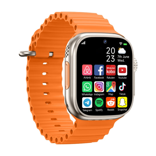 GS37 1.95 inch Screen Smart Phone Watch, 1GB+16GB, Android 9.0, Spreadtrum SL8541E, Network: 4G, Single Nano SIM, Front & Rear Camera(Orange Gold) - free shipping - PMC Jewellery - Order now!