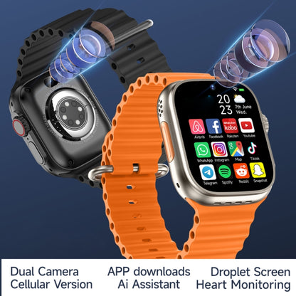 GS37 1.95 inch Screen Smart Phone Watch, 1GB+16GB, Android 9.0, Spreadtrum SL8541E, Network: 4G, Single Nano SIM, Front & Rear Camera(Black) - Smart Watches by PMC Jewellery | Online Shopping South Africa | PMC Jewellery | Buy Now Pay Later Mobicred