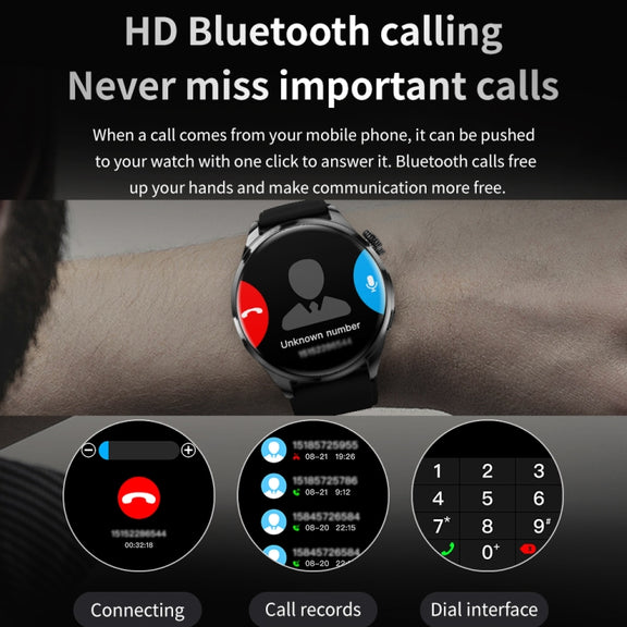 TM05 Pro Smart Bracelet, 1.46 inch Steel Band IP67 Water-resistant Smart Watch, Bluetooth Call / Heart Rate / Blood Pressure / Blood Oxygen(Silver)