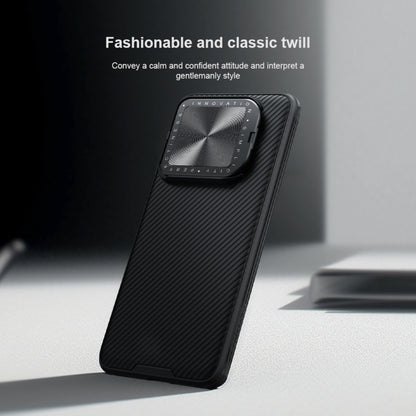 For Xiaomi 14 Pro NILLKIN Black Mirror Prop CD Texture Mirror Phone Case(Blue) - free shipping - PMC Jewellery - Order now!