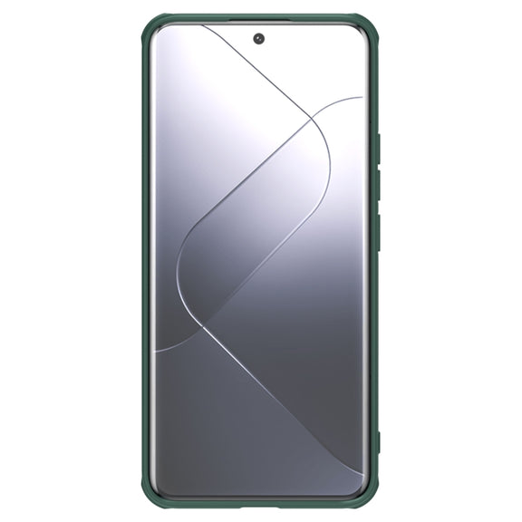 For Xiaomi 14 Pro NILLKIN Black Mirror Prop CD Texture Mirror MagSafe Magnetic Phone Case(Green)