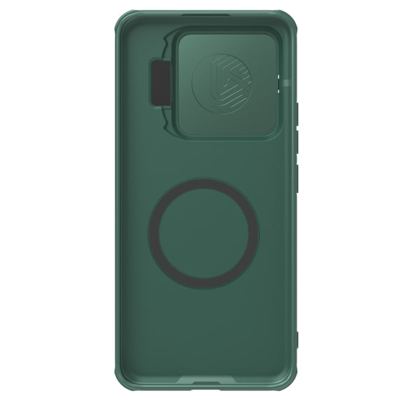 For Xiaomi 14 Pro NILLKIN Black Mirror Prop CD Texture Mirror MagSafe Magnetic Phone Case(Green)