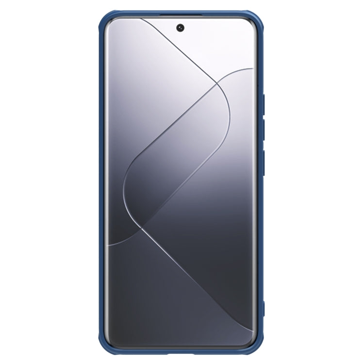 For Xiaomi 14 Pro NILLKIN Black Mirror Prop CD Texture Mirror MagSafe Magnetic Phone Case(Blue)
