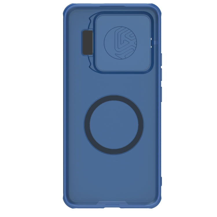 For Xiaomi 14 Pro NILLKIN Black Mirror Prop CD Texture Mirror MagSafe Magnetic Phone Case(Blue)