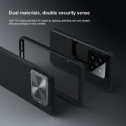 For Xiaomi 14 Pro NILLKIN Black Mirror Prop CD Texture Mirror MagSafe Magnetic Phone Case(Blue)