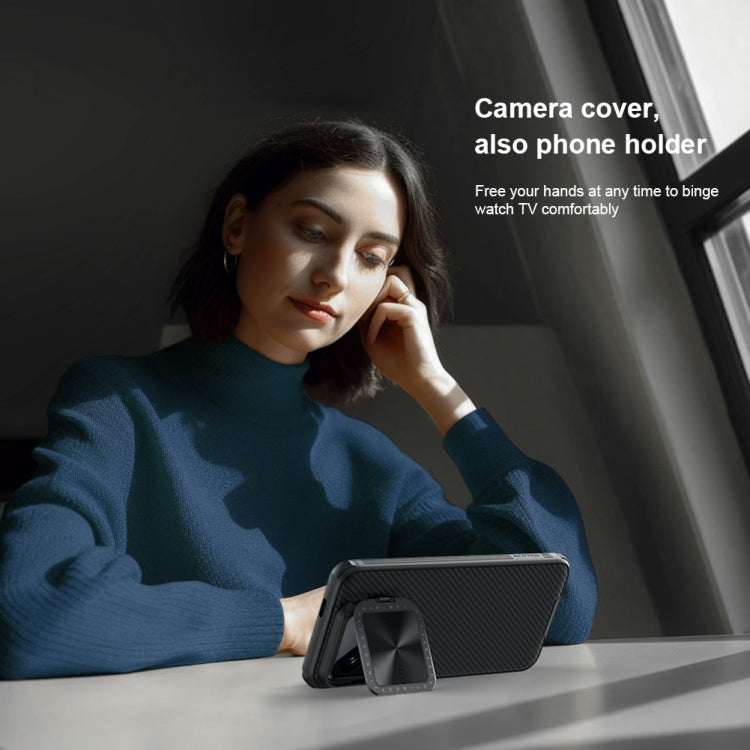 For Xiaomi 14 Pro NILLKIN Black Mirror Prop CD Texture Mirror MagSafe Magnetic Phone Case(Blue) - 14 Pro Cases by NILLKIN | Online Shopping South Africa | PMC Jewellery | Buy Now Pay Later Mobicred