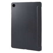 For Samsung Galaxy Tab A9+ Tri-fold Holder Flip Horizontal Flip TPU Leather Tablet Case(Black)