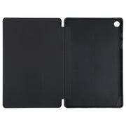 For Samsung Galaxy Tab A9+ Tri-fold Holder Flip Horizontal Flip TPU Leather Tablet Case(Black)