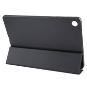 For Samsung Galaxy Tab A9+ Tri-fold Holder Flip Horizontal Flip TPU Leather Tablet Case(Black)