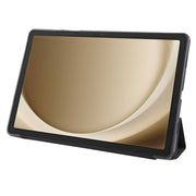 For Samsung Galaxy Tab A9+ Tri-fold Holder Flip Horizontal Flip TPU Leather Tablet Case(Black)