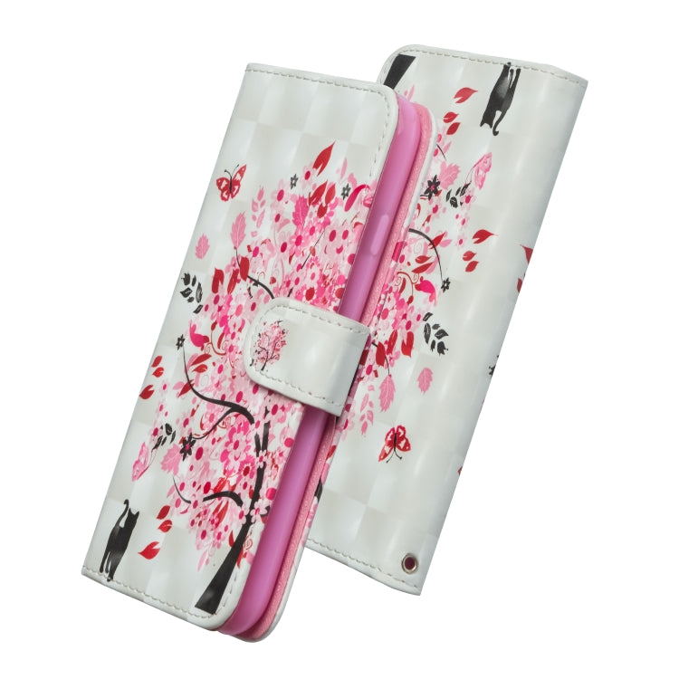 For Samsung Galaxy A81 / Note 10 Lite 3D Painting Pattern Horizontal Flip TPU + PU Leather Case with Holder & Card Slots & Wallet(Cat Under The Tree) - free shipping - PMC TechLife - Order now!