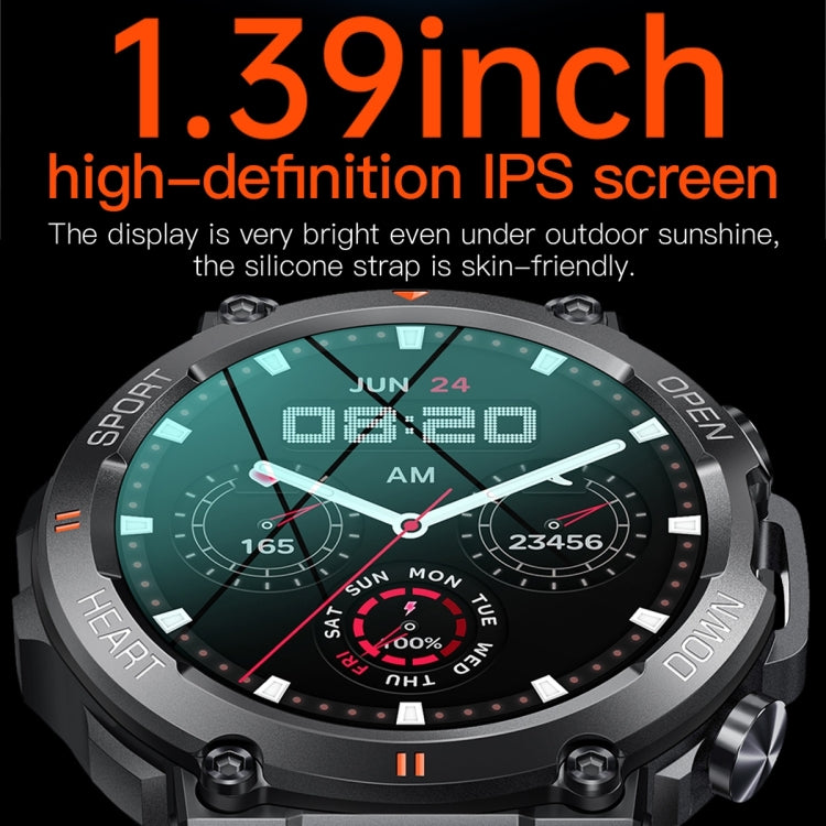 K56 Pro 1.39 inch Smart Steel Strap Wristband Support Heart Rate Monitoring / Blood Pressure Monitoring(Black Three Strains) - Smart Wristbands by PMC Jewellery | Online Shopping South Africa | PMC Jewellery | Buy Now Pay Later Mobicred