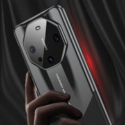 For Huawei Mate 60 GKK Leather Supercar Shockproof Phone Case(Black)