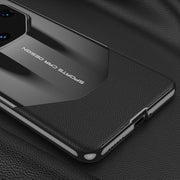For Huawei Mate 60 Pro GKK Leather Supercar Shockproof Phone Case(Black)