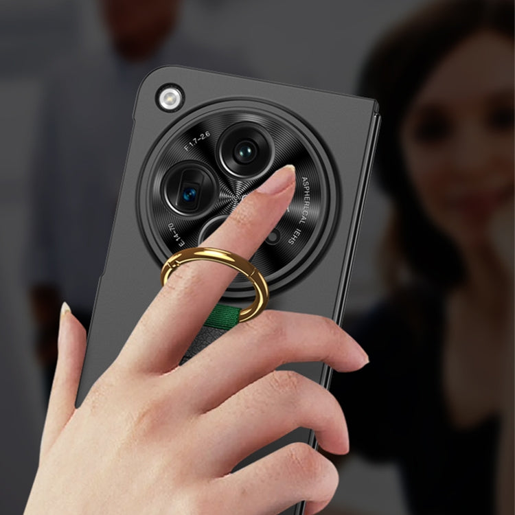 For OPPO Find N3 / OnePlus Open GKK Integrated Ultrathin Shockproof Phone Case with Ring Wrist Strap(Carbon Fiber) - OPPO Cases by GKK | Online Shopping South Africa | PMC TechLife | Buy Now Pay Later Mobicred