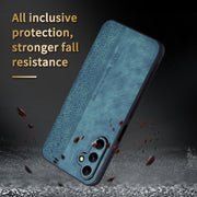 For Samsung Galaxy A15 AZNS 3D Embossed Skin Feel Phone Case(Dark Green)