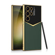 For Samsung Galaxy S24 Ultra 5G GKK Plating Soft TPU + Leather Full Coverage Phone Case without Pen(Green) - free shipping - PMC TechLife - Order now!