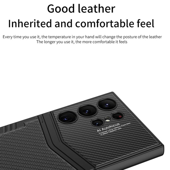 For Samsung Galaxy S24 Ultra 5G GKK TPU + PU Full Coverage Phone Case(Vertical Texture)