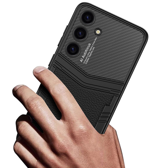 For Samsung Galaxy S24+ 5G GKK TPU + PU Full Coverage Phone Case(Vertical Texture)