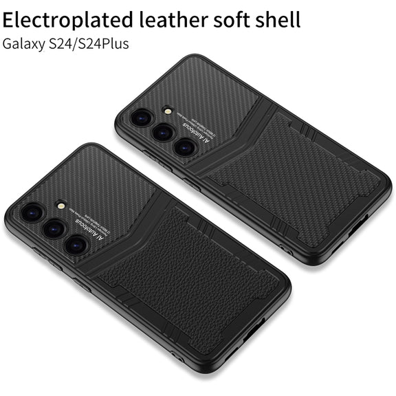 For Samsung Galaxy S24+ 5G GKK TPU + PU Full Coverage Phone Case(Python Texture)