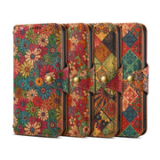 For Samsung Galaxy S23 FE Denior Flower Language Series Cork Fabric Oil Edge Leather Phone Case(Summer)