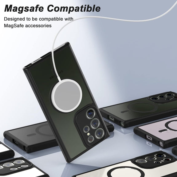 For Samsung Galaxy S23 Ultra 5G Fine Hole Skin Feel MagSafe Magnetic Phone Case