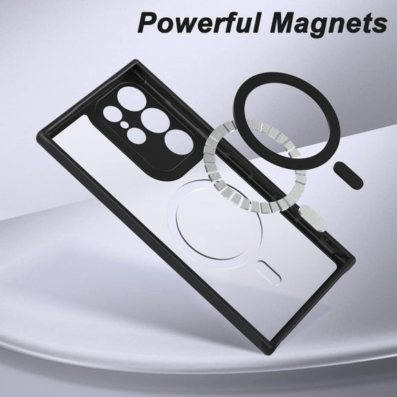 For Samsung Galaxy S23 Ultra 5G Fine Hole Skin Feel MagSafe Magnetic Phone Case