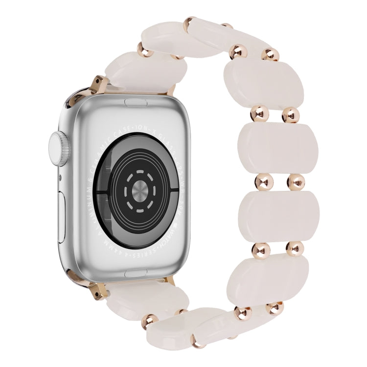 For Apple Watch Series 2 42mm Stretch Resin Watch Band(Mermaid Powder)
