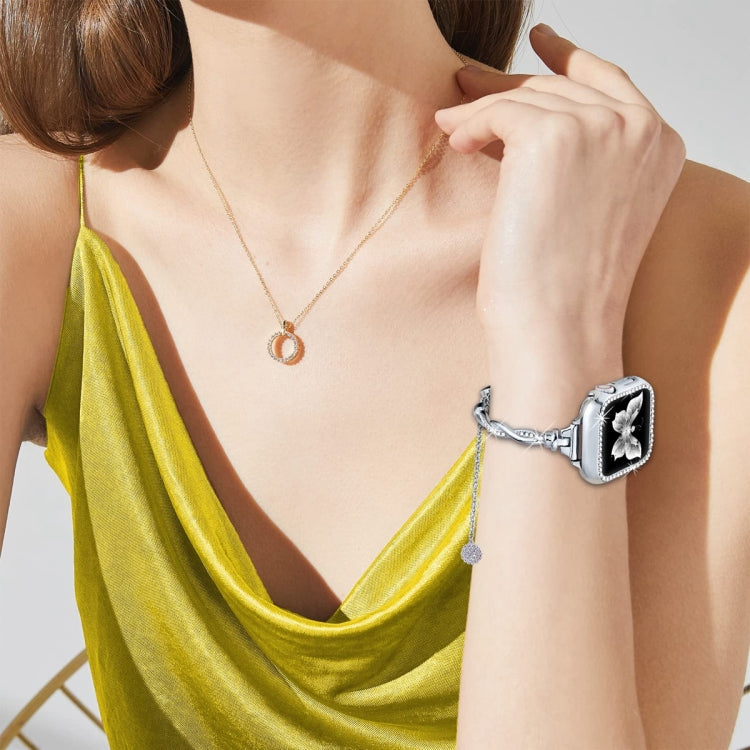 For Apple Watch 38mm Twist Bracelet Diamond Metal Watch Band(Silver) - free shipping - PMC TechLife - Order now!