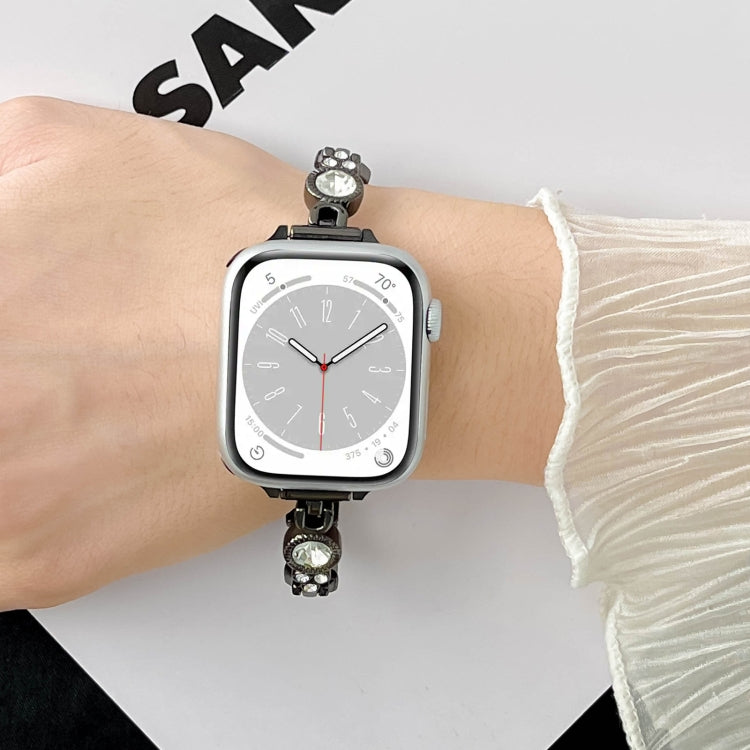 For Apple Watch Series 2 38mm Diamond Hearts Metal Chain Watch Band(Silver) - free shipping - PMC TechLife - Order now!