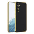 For Samsung Galaxy S24 5G GKK Plating TPU + Leather Full Coverage Phone Case(Black) - Galaxy S24 5G Cases by GKK | Online Shopping South Africa | PMC TechLife | Buy Now Pay Later Mobicred