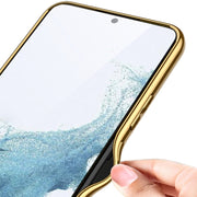 For Samsung Galaxy S24+ 5G GKK Plating TPU + Leather Full Coverage Phone Case(Green)