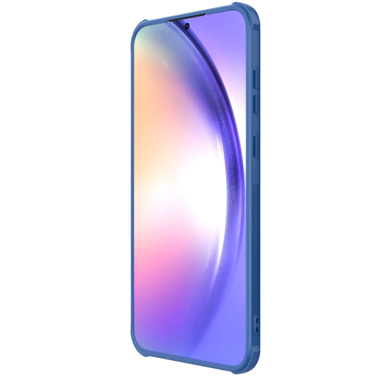 For Samsung Galaxy A55 NILLKIN Frosted Shield Pro PC + TPU Phone Case(Blue)