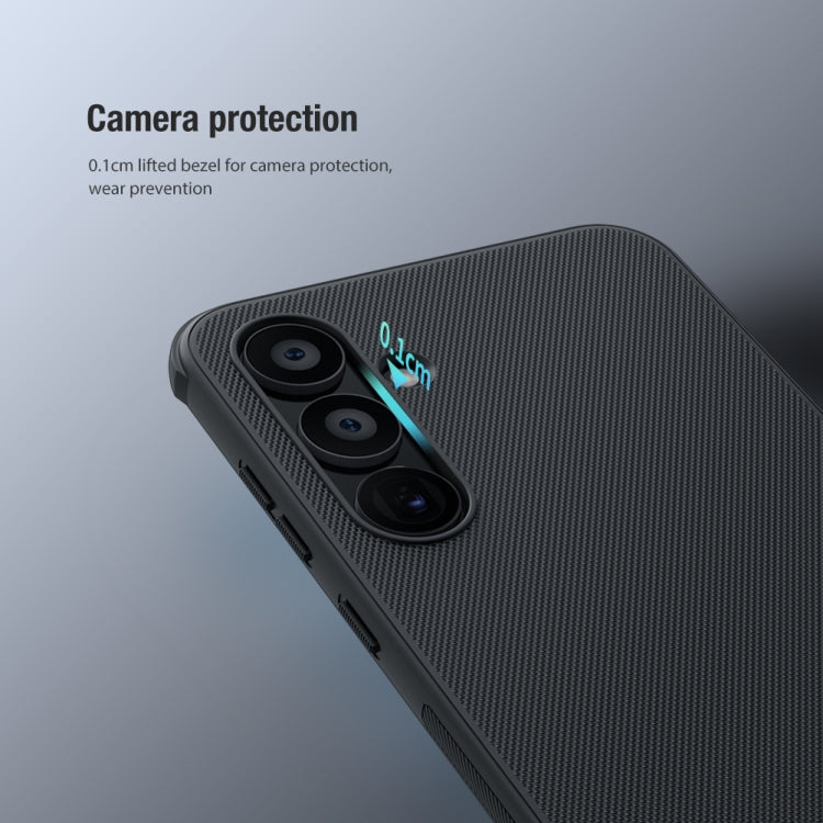 For Samsung Galaxy A55 NILLKIN Frosted Shield Pro PC + TPU Phone Case(Blue) - Galaxy Phone Cases by NILLKIN | Online Shopping South Africa | PMC TechLife | Buy Now Pay Later Mobicred