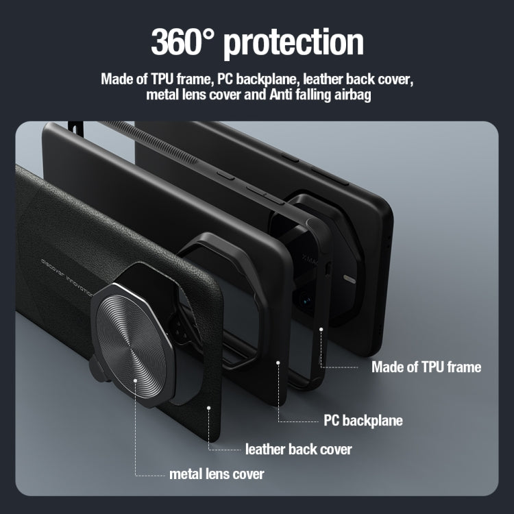 For Huawei Mate 60 RS Ultimate NILLKIN CamShield Prop Series PC + TPU Phone Case(Black)