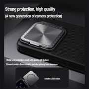 For Xiaomi 14 Pro NILLKIN Textured Prop Lens Protection Holder Nylon Phone Case(Black)